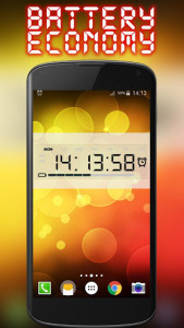 اسکرین شات برنامه Battery Saving Digital Clocks Live Wallpaper 1