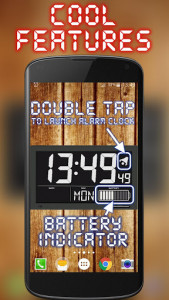 اسکرین شات برنامه Battery Saving Digital Clocks Live Wallpaper 2