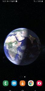 اسکرین شات برنامه Earth Planet 3D Live Wallpaper 1