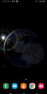 اسکرین شات برنامه Earth Planet 3D Live Wallpaper 2