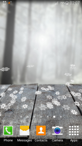 اسکرین شات برنامه Falling Snowflakes Wallpaper 1