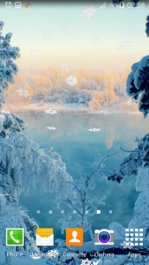 اسکرین شات برنامه Falling Snowflakes Wallpaper 4