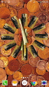 اسکرین شات 4 برنامه Money Clocks Live Wallpaper