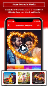 اسکرین شات برنامه Heart Photo Effect Video Maker 6
