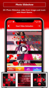 اسکرین شات برنامه Heart Photo Effect Video Maker 3