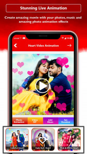اسکرین شات برنامه Heart Photo Effect Video Maker 1