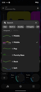 اسکرین شات 4 برنامه Poweramp Equalizer