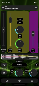 اسکرین شات 2 برنامه Poweramp Equalizer