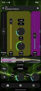 اسکرین شات 2 برنامه Poweramp Equalizer