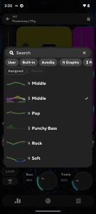 اسکرین شات 4 برنامه Poweramp Equalizer