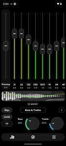 اسکرین شات 1 برنامه Poweramp Equalizer