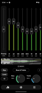 اسکرین شات برنامه Poweramp Equalizer 1