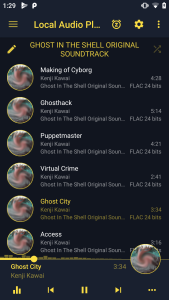 اسکرین شات 1 برنامه LAP - Light Audio Music Player