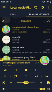 اسکرین شات برنامه LAP - Light Audio Music Player 2