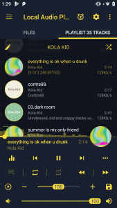 اسکرین شات 2 برنامه LAP - Light Audio Music Player