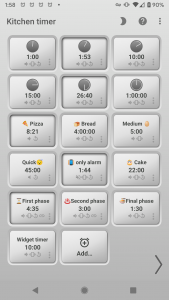 اسکرین شات برنامه Kitchen Multi-Timer 2