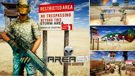 اسکرین شات بازی Area 51 Alien Shooter Games 5