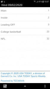 اسکرین شات 3 برنامه USA TODAY Sports Weekly