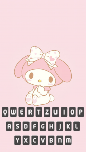 اسکرین شات 3 برنامه My Melody and Kuromi Keyboard