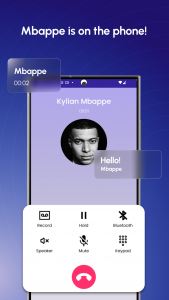 اسکرین شات 2 برنامه Mbappe Fake Video Call, Chat