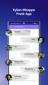 اسکرین شات 3 برنامه Mbappe Fake Video Call, Chat