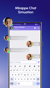 اسکرین شات 5 برنامه Mbappe Fake Video Call, Chat