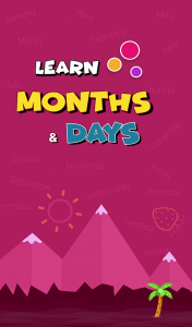 اسکرین شات برنامه Learn Months and Days 1