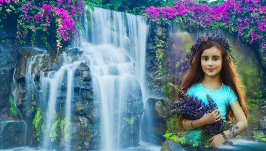 اسکرین شات برنامه Waterfall Collage Photo Editor 1