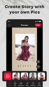اسکرین شات 5 برنامه Beely Story Maker & Editor App