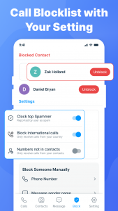 اسکرین شات برنامه Caller Id: Dialer, SMS & Block 5