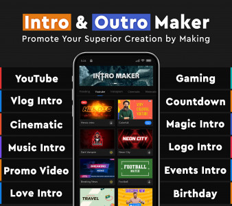 اسکرین شات برنامه Intro Promo Video Maker Introz 1