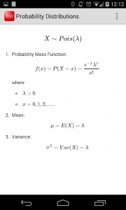 اسکرین شات برنامه Probability Distributions 3