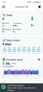 اسکرین شات 1 برنامه Notify for Amazfit & Zepp