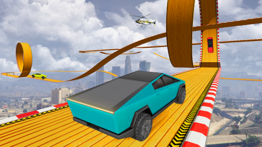 اسکرین شات بازی Cyber Truck Simulator: Stunt Racing Game 1