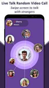اسکرین شات 1 برنامه Live Talk - Random Video chat