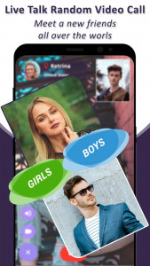 اسکرین شات 3 برنامه Live Talk - Random Video chat
