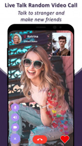 اسکرین شات 2 برنامه Live Talk - Random Video chat