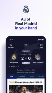 اسکرین شات 1 برنامه Real Madrid