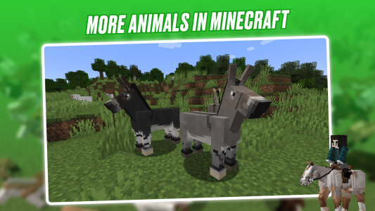 اسکرین شات 2 برنامه Realistic Horses Mod SWEM MCPE