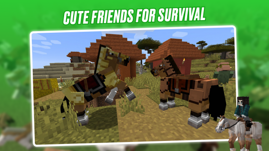 اسکرین شات 4 برنامه Realistic Horses Mod SWEM MCPE