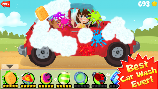 اسکرین شات بازی Amazing Car Wash Game For Kids 1