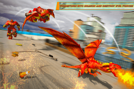 اسکرین شات برنامه Police  Dragon Robot Car War 2