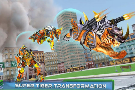 اسکرین شات بازی Futuristic Robot Tiger Real Robot Transformation 6