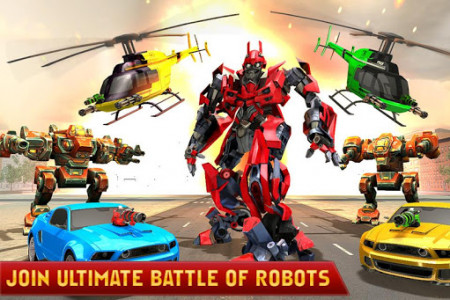 اسکرین شات برنامه Helicopter Robot Transformation- Robot Games 4