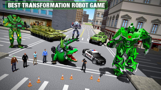 اسکرین شات 1 بازی Crocodile Robot Transform Game