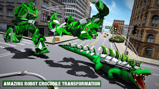 اسکرین شات 3 بازی Crocodile Robot Transform Game