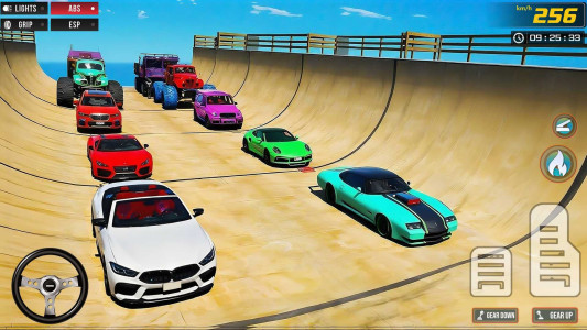 اسکرین شات 1 بازی Superhero Car Stunt Mega Ramps