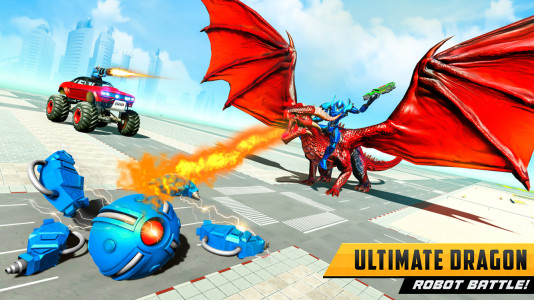 اسکرین شات 2 بازی Police Dragon Robot Car Game