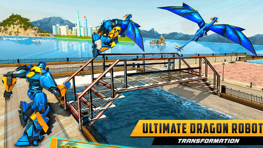 اسکرین شات 6 بازی Police Dragon Robot Car Game