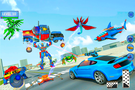 اسکرین شات بازی Police Shark Robot Car Game 5